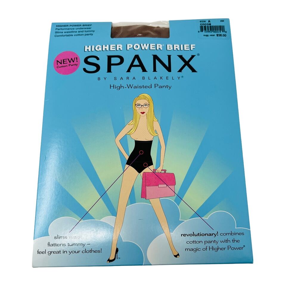NEW! Spanx Higher Power Brief High Waisted Panty Cocoa - A
